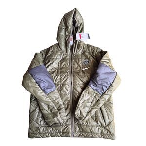 Nike Paris Saint-Germain Fleece Lined Hooded Jacket Men Size L New
